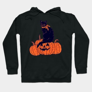 Black Cat And Pumpkins! Hoodie